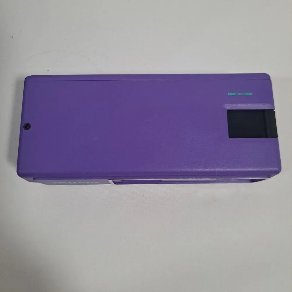 Vtg Avon Point 'N Shoot 110 Camera by Vivitar 1980s Purple Manual Case